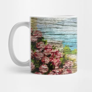 Tavern seaside wood poster Mug